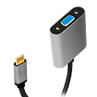 Productafbeelding LogiLink USB 3.2 Gen1 C --> VGA  0.15m 1080p