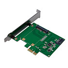 Productafbeelding LogiLink PCIExpress to 1x mSATA SSD en 1xSATA SSD