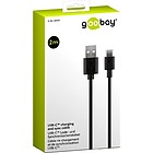 Productafbeelding Goobay Oplaadkabel USB-C 2.0M Zwart Goobay