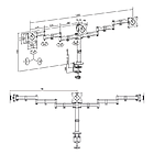 Productafbeelding LogiLink Desk Mount Triple 13"-27"