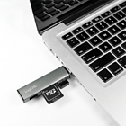 Productafbeelding LogiLink 2 Port Hub, USB-A --> USB-A 3.2 + cardreader Passief