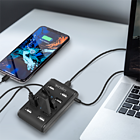Productafbeelding LogiLink 10 Port Hub, USB-A 2.0 actief met schakelaar [1]