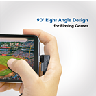 Productafbeelding LogiLink USB-C 2.0 (M) 90&deg; <--> USB-C (M)  1.0m