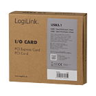Productafbeelding LogiLink PCIExpress to 2x USB 3.1