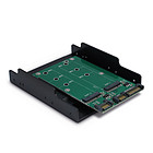 Productafbeelding Inter-Tech Adapter 3,5" Slot 2x SATA --> 2x M.2 SATA KT005B